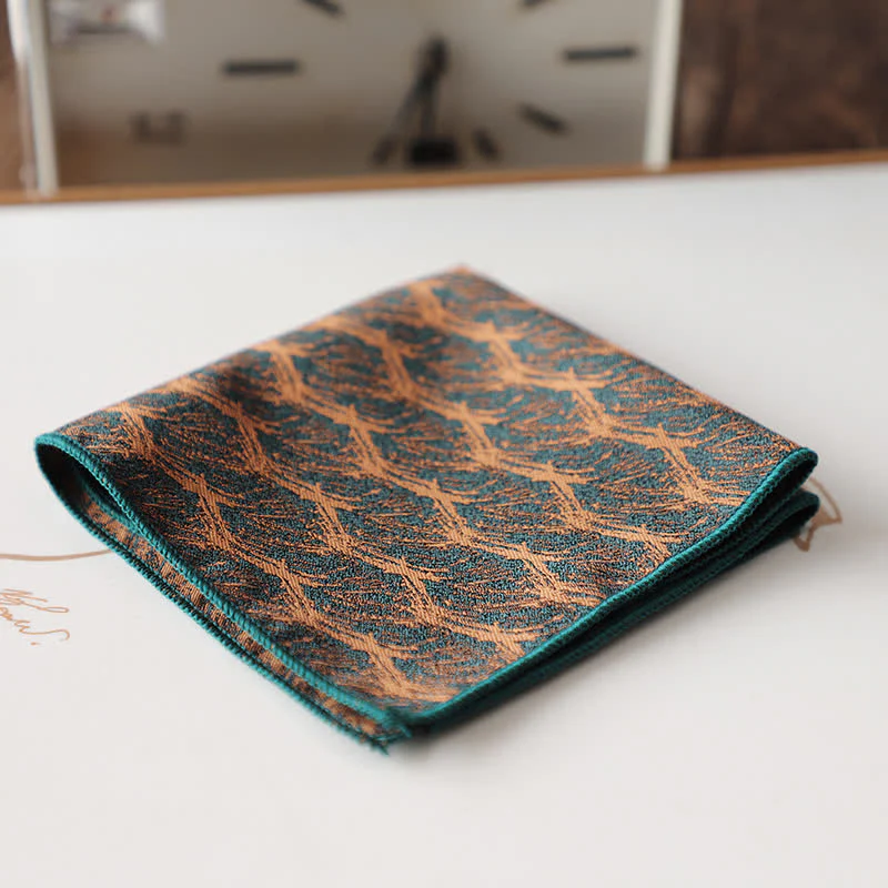Men's Elagant Retro Flower Pattern Pocket Square - Image 25