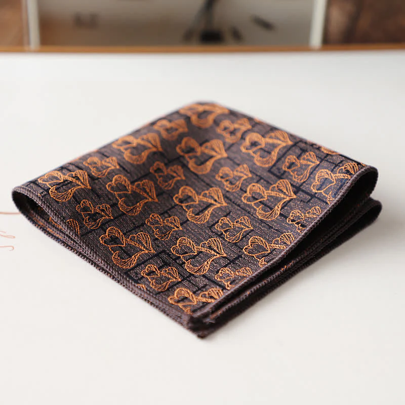 Men's Elagant Retro Flower Pattern Pocket Square - Image 27
