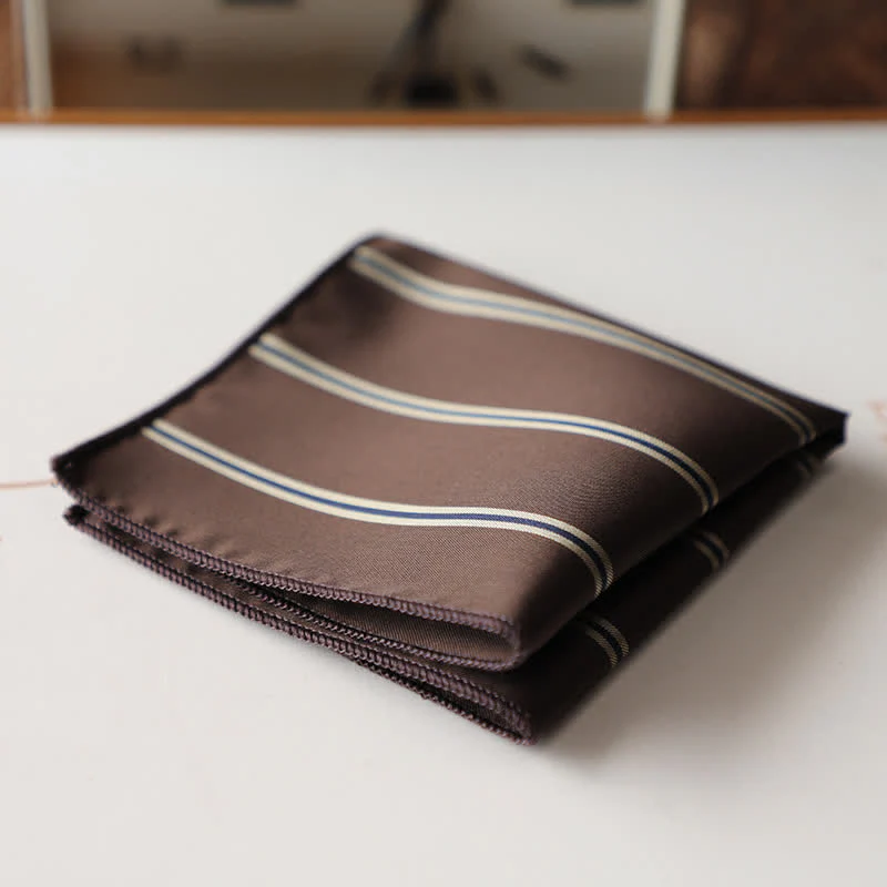 Men's Elagant Retro Flower Pattern Pocket Square - Image 5