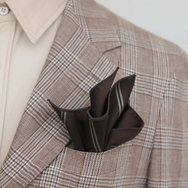 Men's Elagant Retro Flower Pattern Pocket Square - Image 6