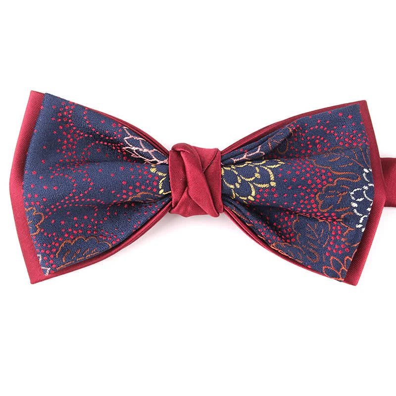 Men's Elegant Floral Botanical Bow Tie - Image 8