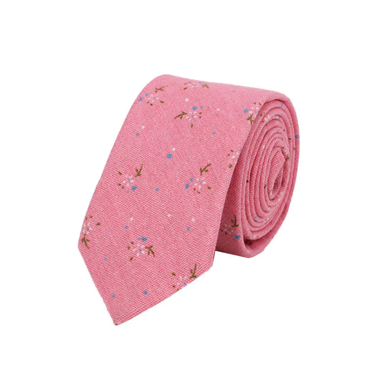 Men's Elegant Floral Skinny Necktie - Image 2