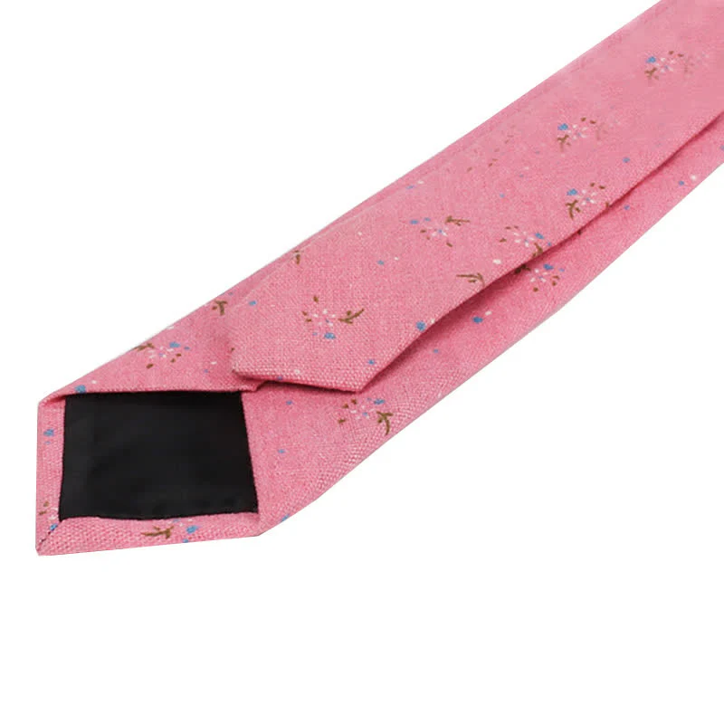 Men's Elegant Floral Skinny Necktie - Image 6