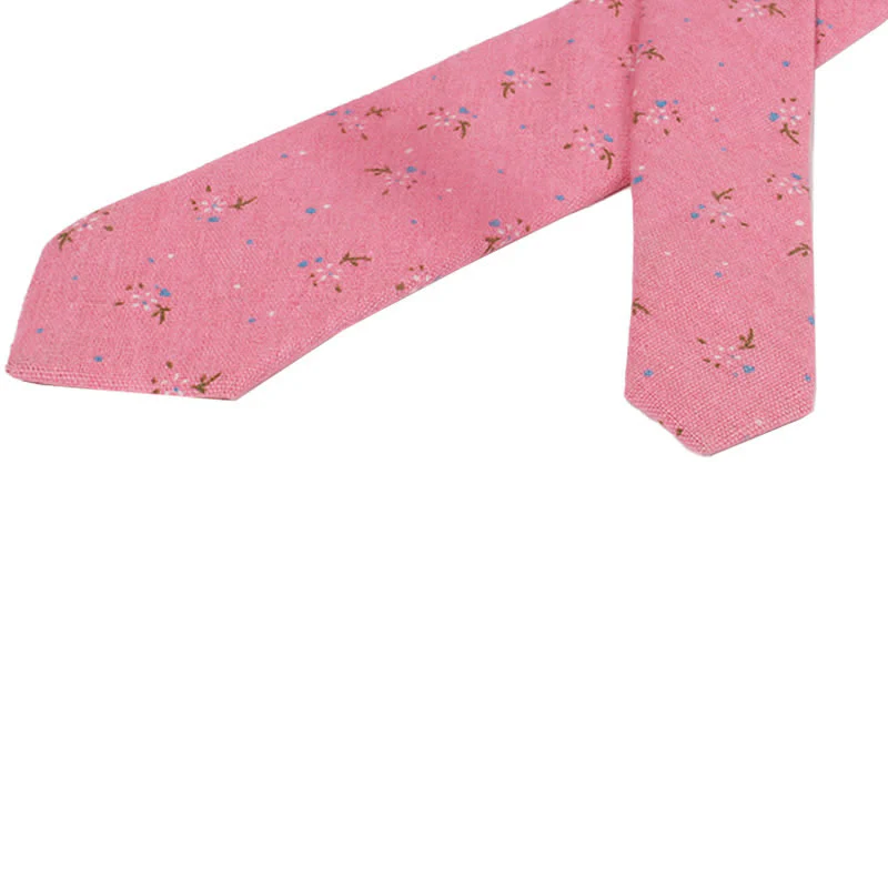 Men's Elegant Floral Skinny Necktie - Image 7
