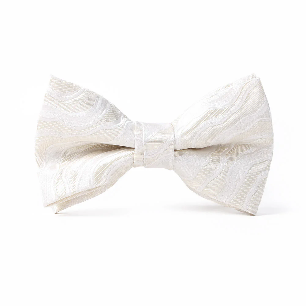 Men's Elegant Printed Formal Necktie Bow Tie Pocket Square - Image 2