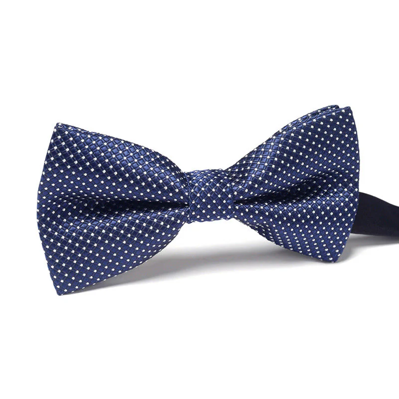 Men's Elegant Refined Sophisticated Stylish Dual-pattern Accented Formal Bow Tie - Image 10