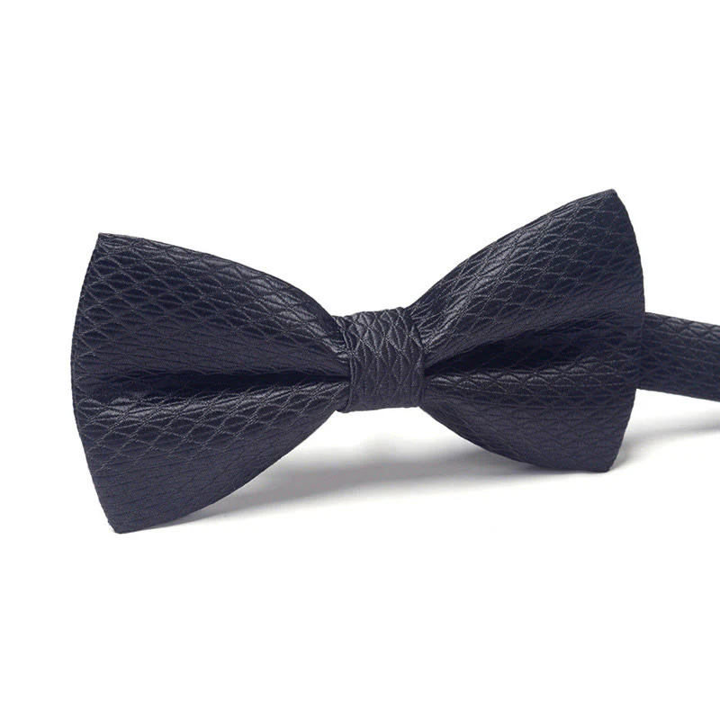 Men's Elegant Refined Sophisticated Stylish Dual-pattern Accented Formal Bow Tie - Image 17