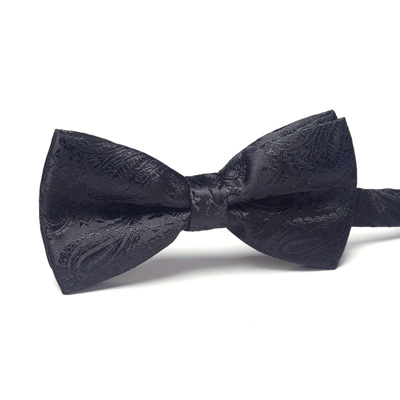 Men's Elegant Refined Sophisticated Stylish Dual-pattern Accented Formal Bow Tie - Image 18