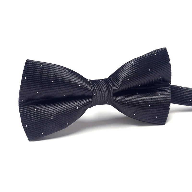 Men's Elegant Refined Sophisticated Stylish Dual-pattern Accented Formal Bow Tie - Image 21