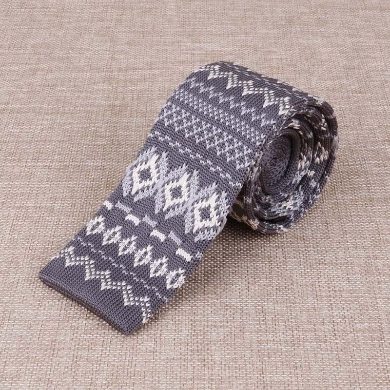 Men's Exotic Skinny Knitted Necktie - Image 7