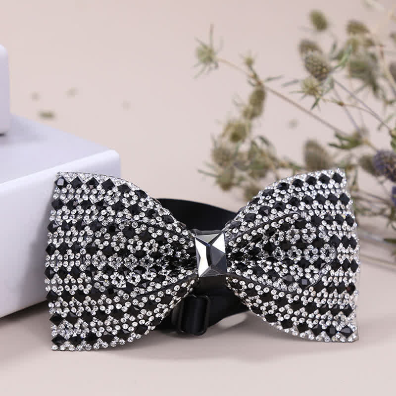 Men's Exquisite Crystal Rhinestone Bow Tie - Image 4