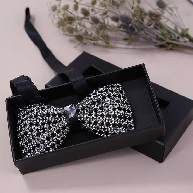 Men's Exquisite Crystal Rhinestone Bow Tie - Image 5
