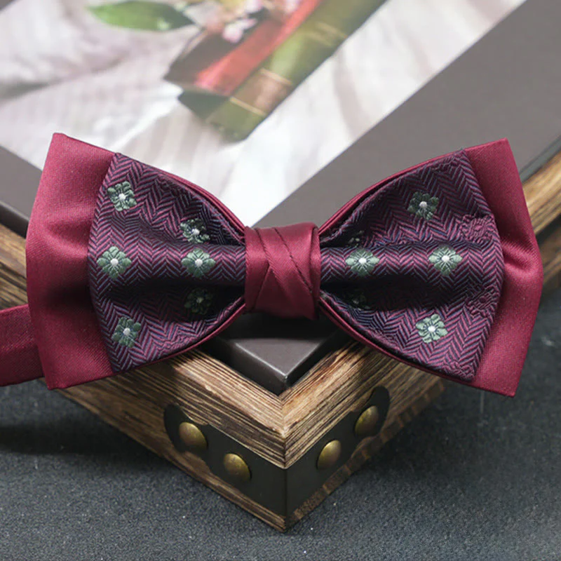 Men's Exquisite Refined Versatile Multi-pattern Upscale Formal Bow Tie - Image 6