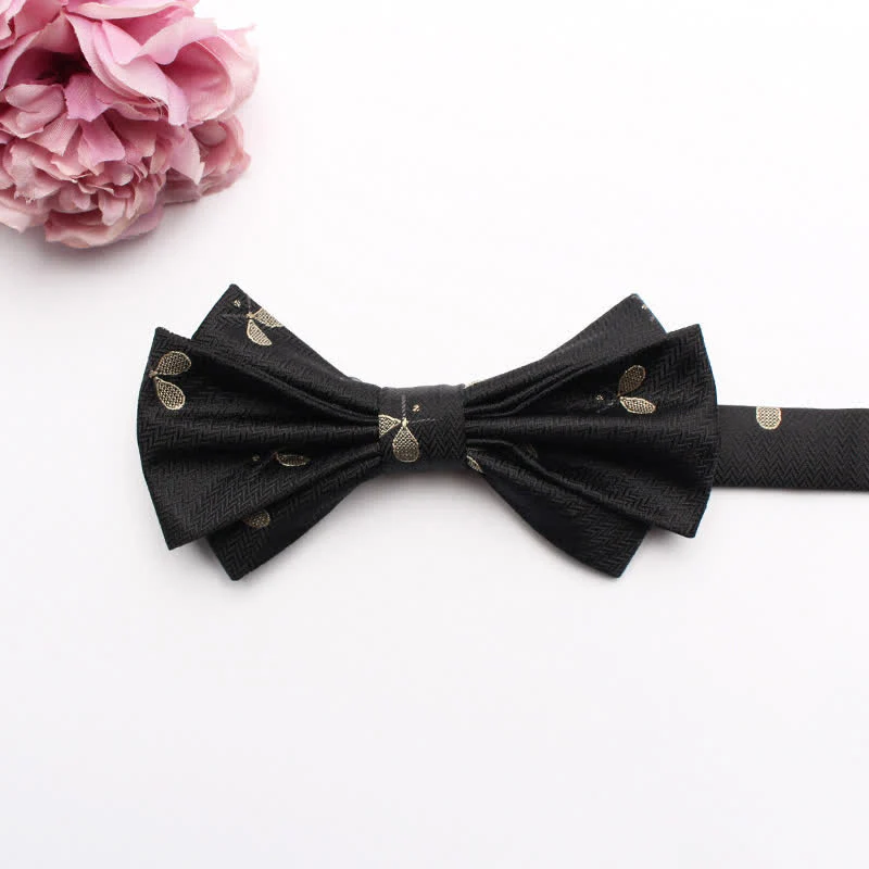 Men's Fangled Jacquard Texture Suit Bow Tie - Image 2