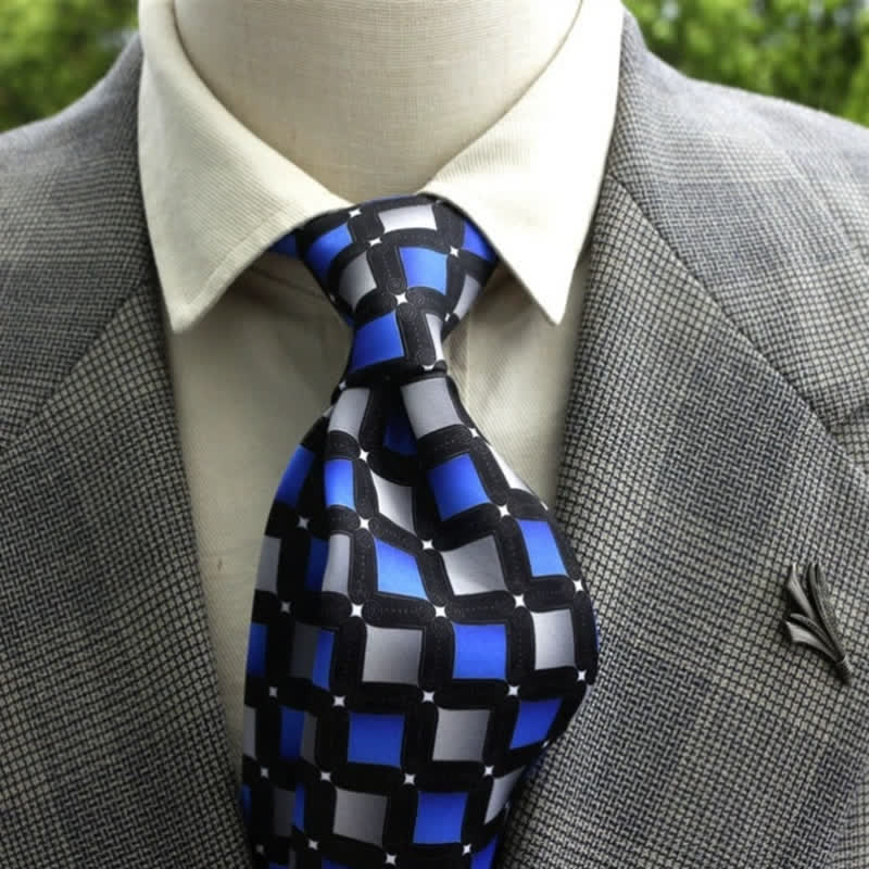 Men's Fantastic Flower Pattern Boho Necktie - Image 5