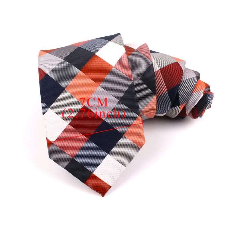 Men's Fashion Casual Modern Checked Narrow Necktie - Image 10