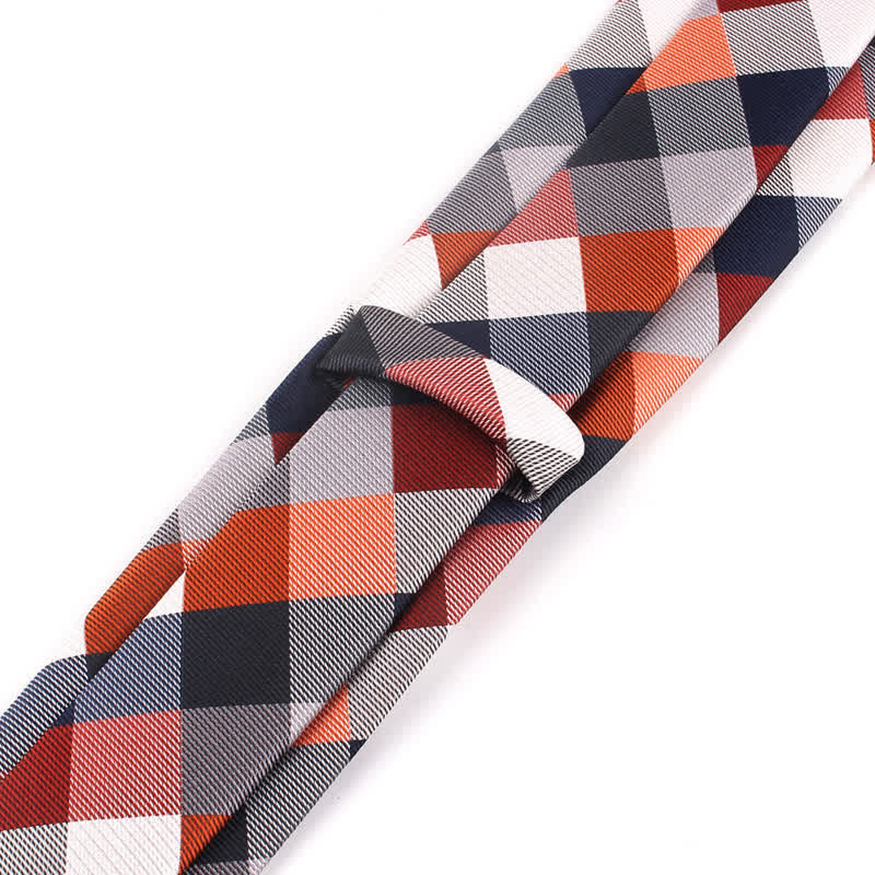 Men's Fashion Casual Modern Checked Narrow Necktie - Image 11