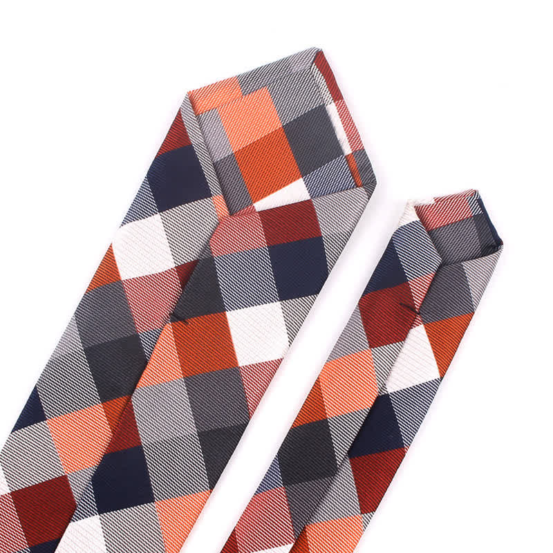 Men's Fashion Casual Modern Checked Narrow Necktie - Image 12
