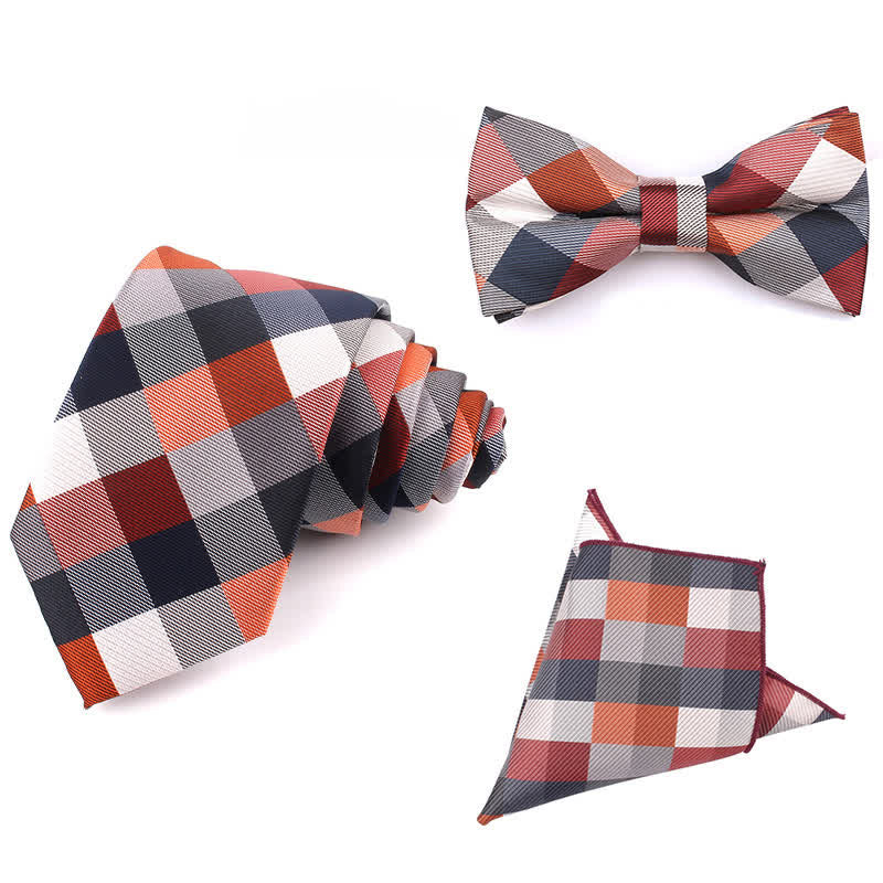 Men's Fashion Casual Modern Checked Narrow Necktie - Image 15