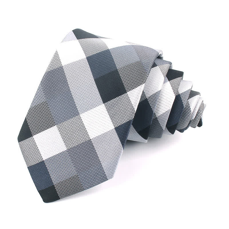 Men's Fashion Casual Modern Checked Narrow Necktie - Image 21
