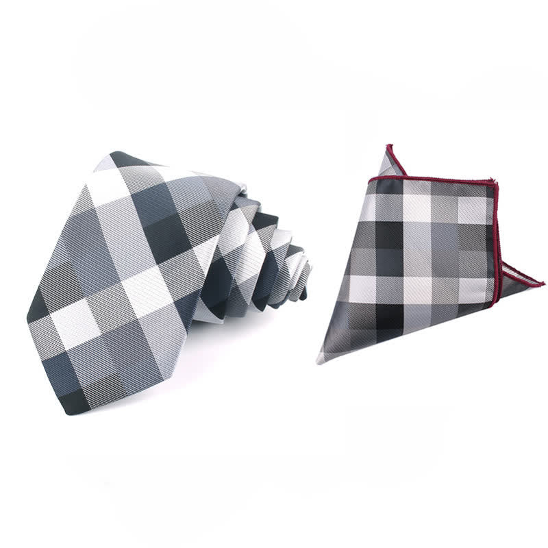Men's Fashion Casual Modern Checked Narrow Necktie - Image 23