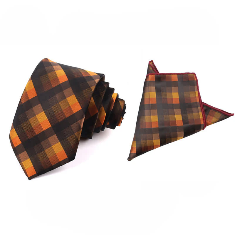 Men's Fashion Casual Modern Checked Narrow Necktie - Image 28