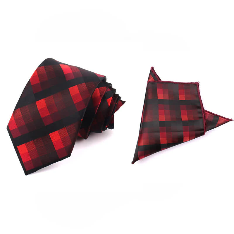 Men's Fashion Casual Modern Checked Narrow Necktie - Image 3