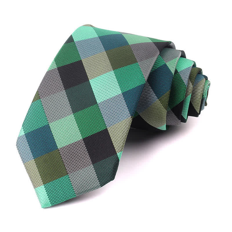 Men's Fashion Casual Modern Checked Narrow Necktie - Image 31
