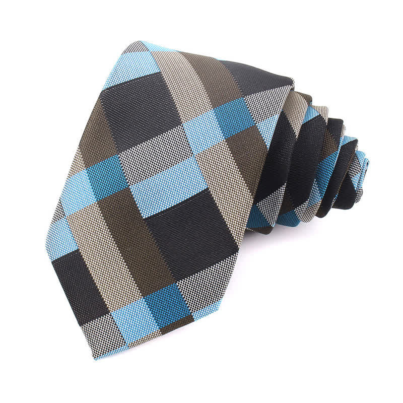 Men's Fashion Casual Modern Checked Narrow Necktie - Image 36