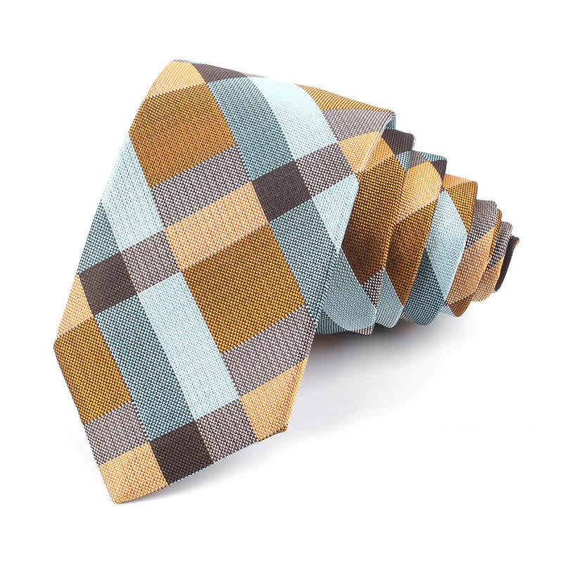 Men's Fashion Casual Modern Checked Narrow Necktie - Image 41