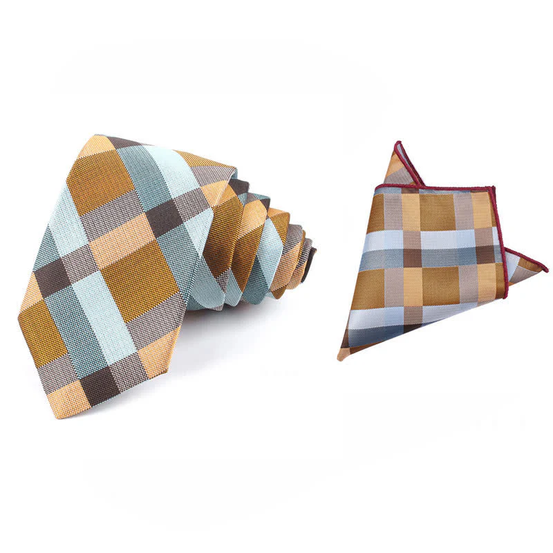 Men's Fashion Casual Modern Checked Narrow Necktie - Image 43