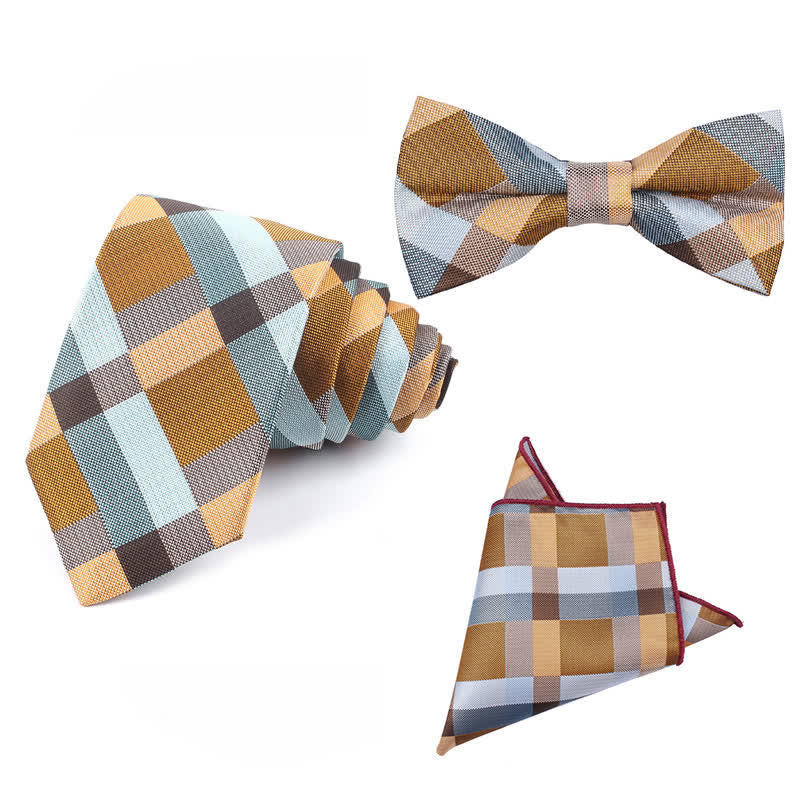 Men's Fashion Casual Modern Checked Narrow Necktie - Image 45