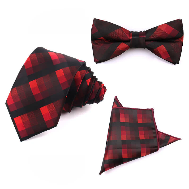Men's Fashion Casual Modern Checked Narrow Necktie - Image 5