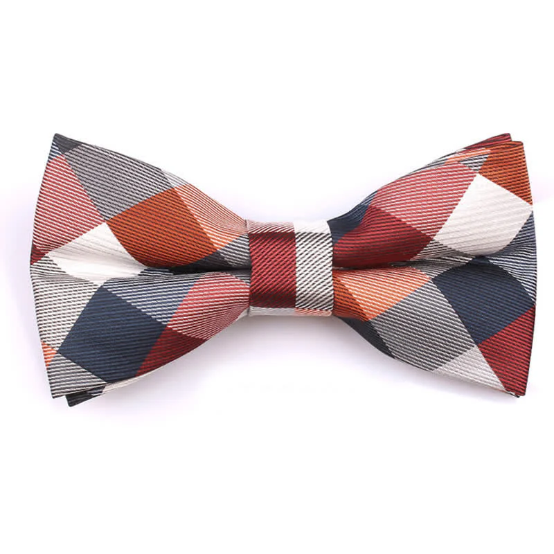 Men's Fashion Casual Modern Checked Narrow Necktie - Image 9