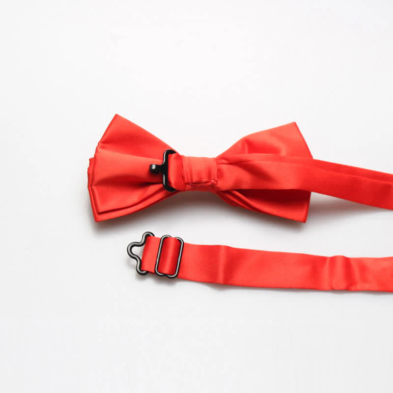 Men's Fashion Simple Solid Color Bow Tie - Image 3