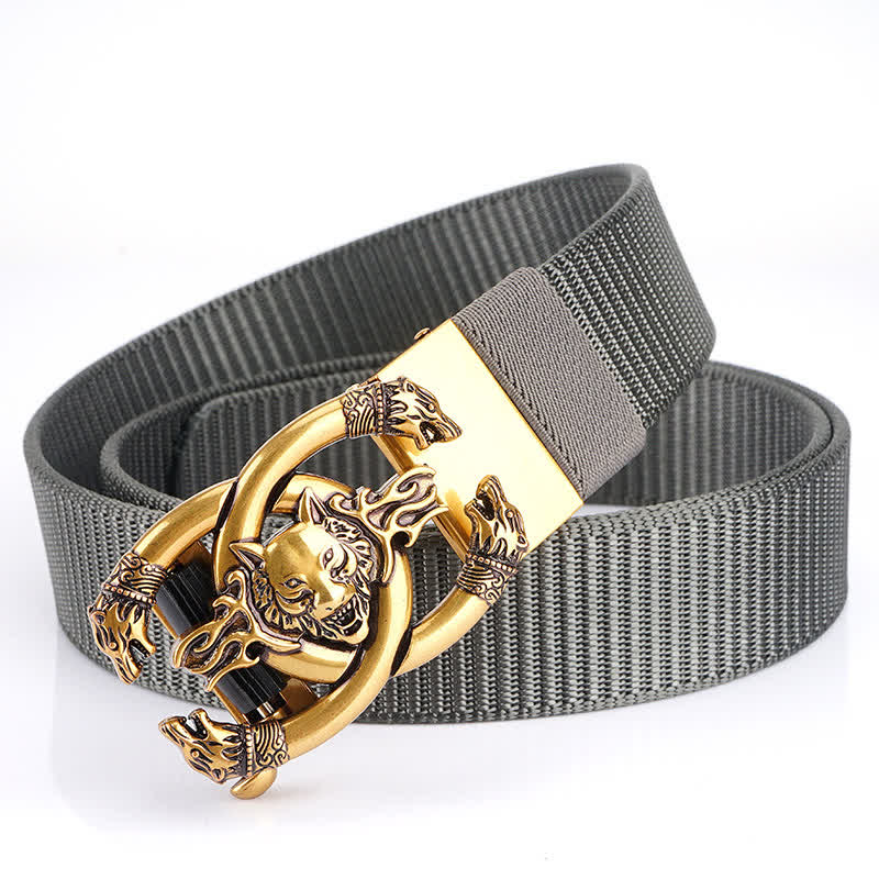 Men's Fierce Wolves In Flame Nylon Belt - Image 12