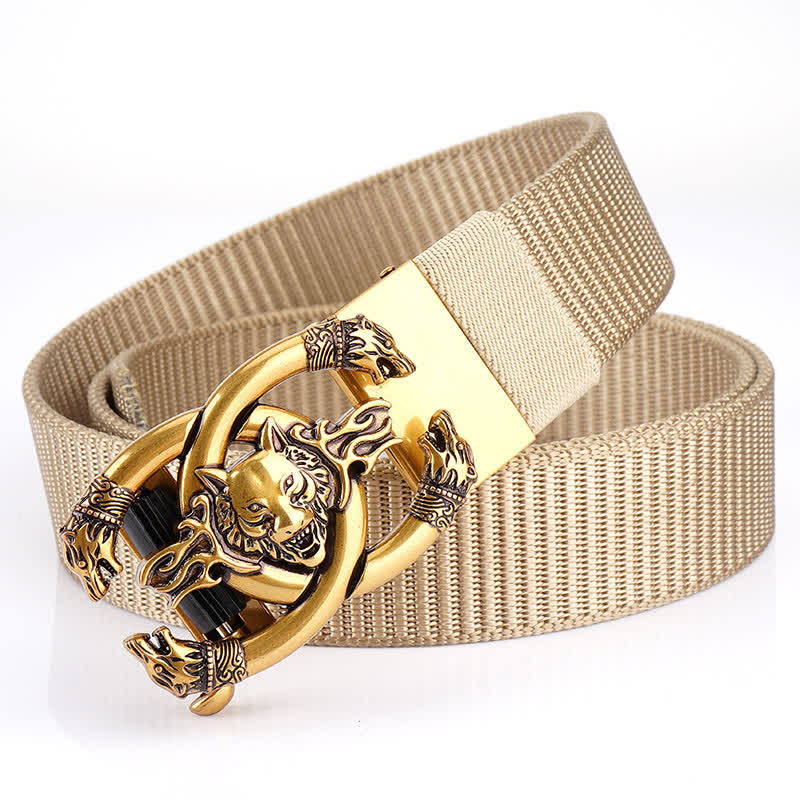Men's Fierce Wolves In Flame Nylon Belt - Image 14