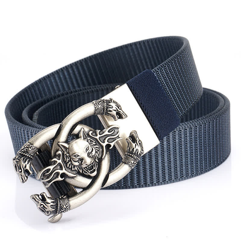 Men's Fierce Wolves In Flame Nylon Belt - Image 16