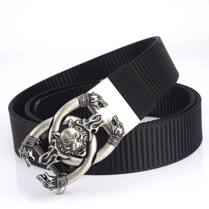 Men's Fierce Wolves In Flame Nylon Belt - Image 17