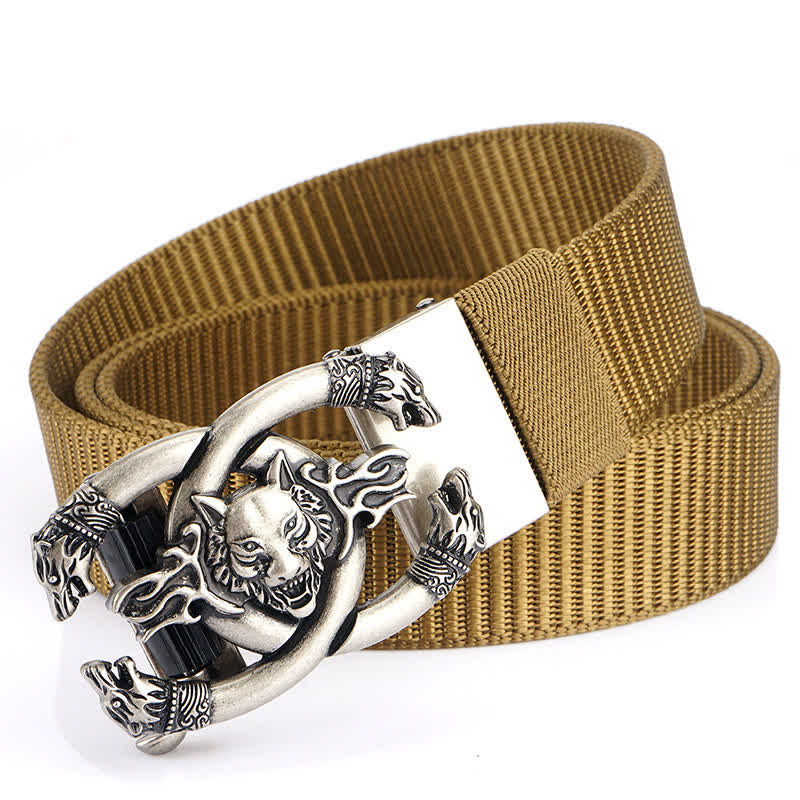 Men's Fierce Wolves In Flame Nylon Belt - Image 19