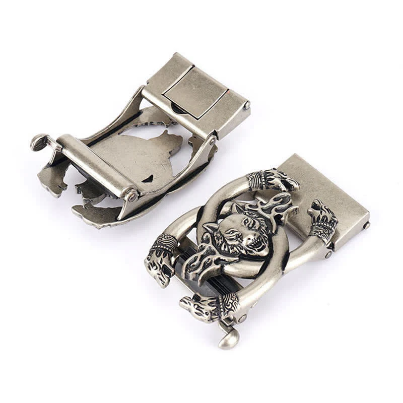 Men's Fierce Wolves In Flame Nylon Belt - Image 8