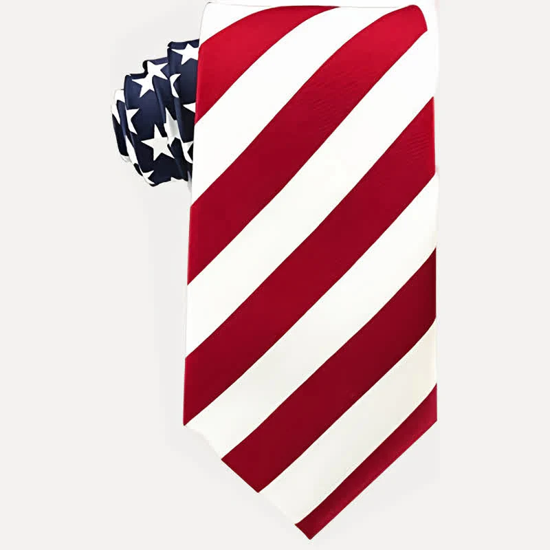 Men's Flag Stars & Stripes Necktie - Image 3