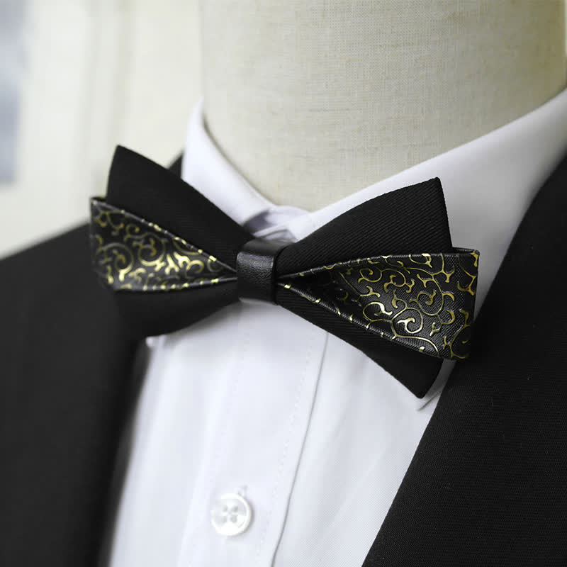 Men's Flame PU Leather Bow Tie - Image 6