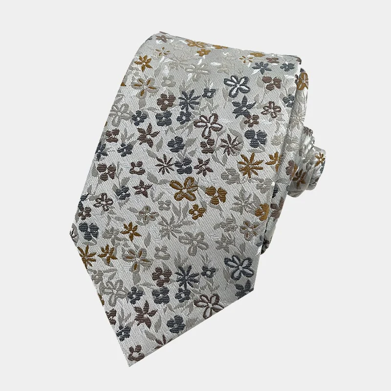Men's Floral Flowers Spring Polyester Necktie - Image 2