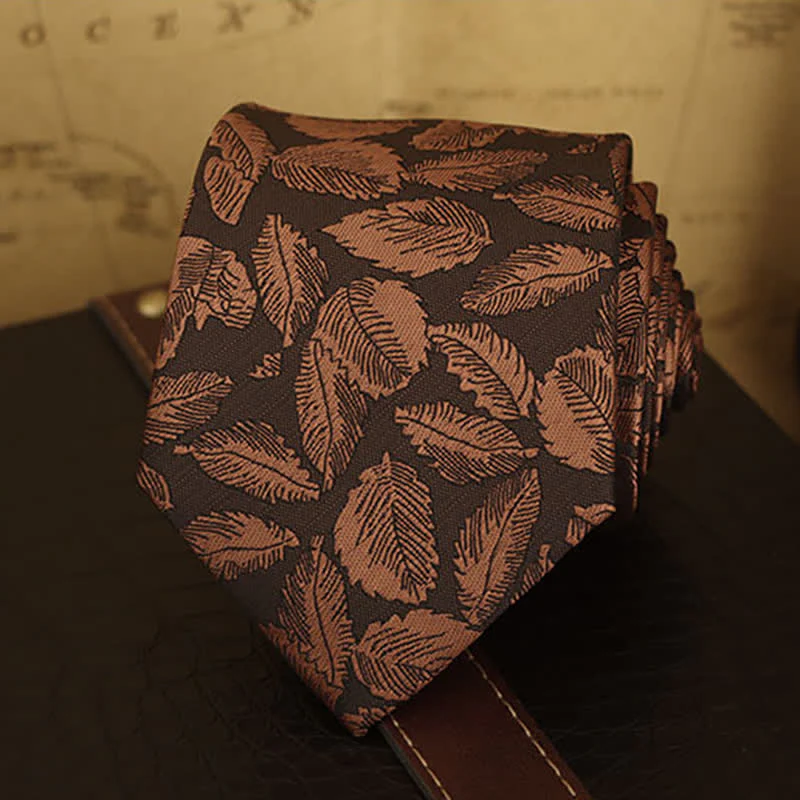 Men's Floral Printed Formal Dress Shirt Necktie - Image 17