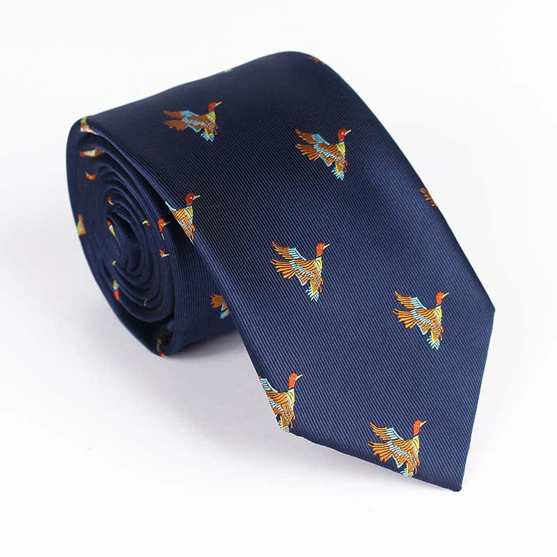 Men's Flying Bird Embroidered Necktie - Image 11