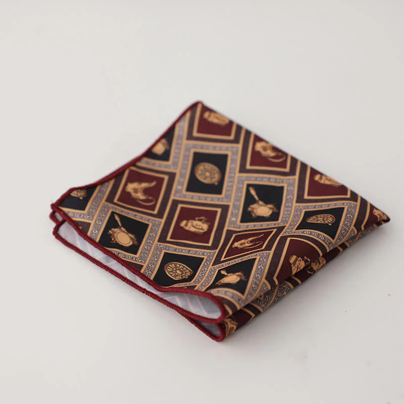 Men's Fnacy Abstract Geometrical Pattern Pocket Square - Image 10