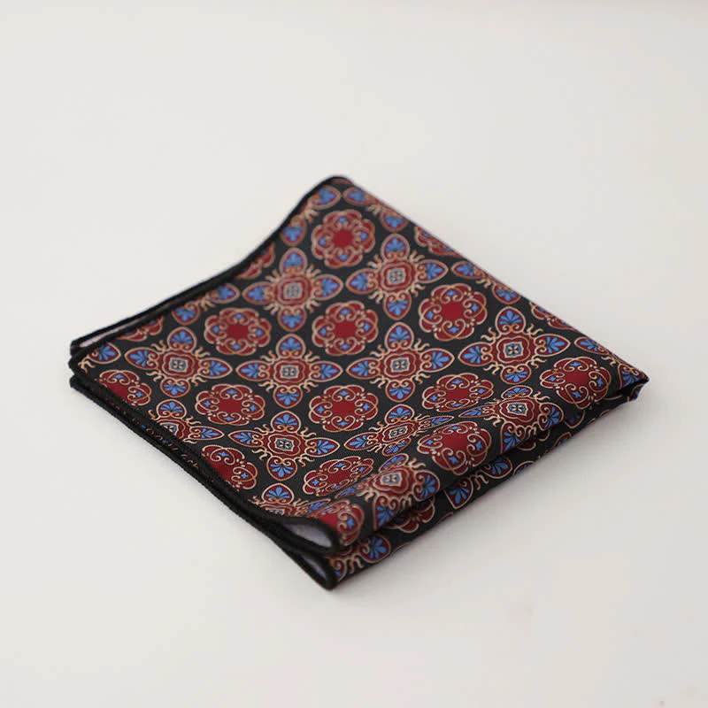 Men's Fnacy Abstract Geometrical Pattern Pocket Square - Image 13