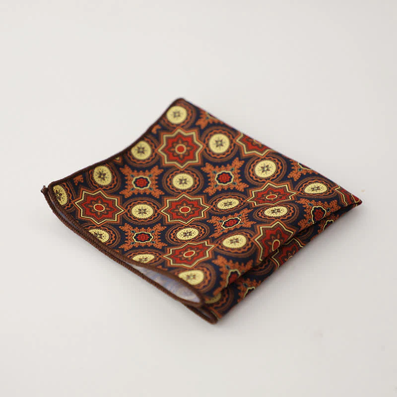 Men's Fnacy Abstract Geometrical Pattern Pocket Square - Image 14