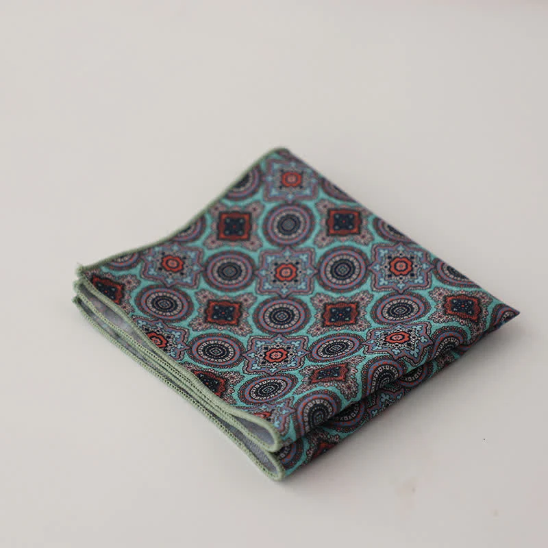 Men's Fnacy Abstract Geometrical Pattern Pocket Square - Image 15
